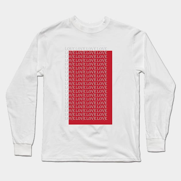 Love Abstraction Art Long Sleeve T-Shirt by HozDes